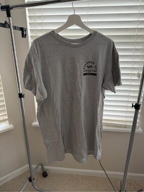 RVCA Gray Graphic Logo Short Sleeve T-Shirt